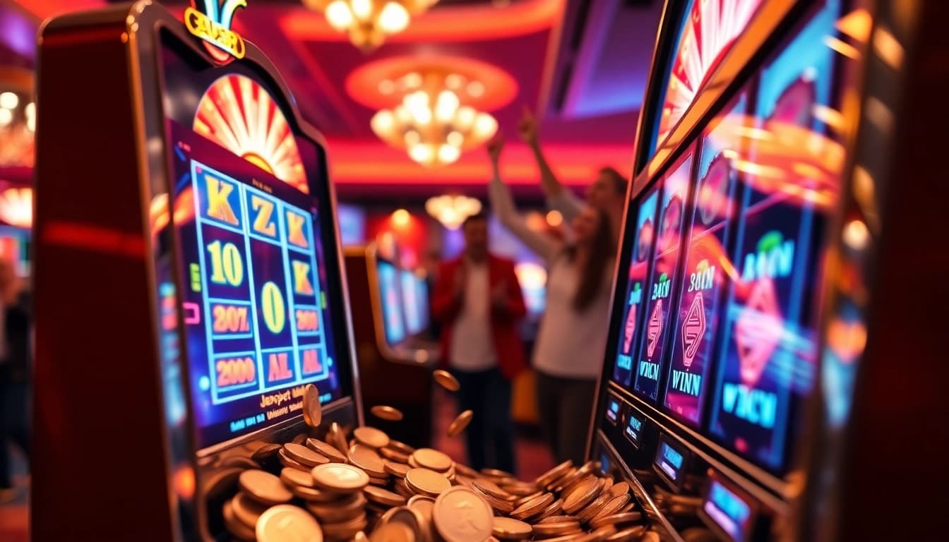 Menang besar pada Slot deposit 5000 dengan mesin slot berkilauan di kasino