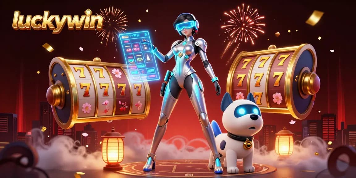 Experience exciting gameplay at luckywin with a vibrant 3D casino scene featuring interactive game elements.