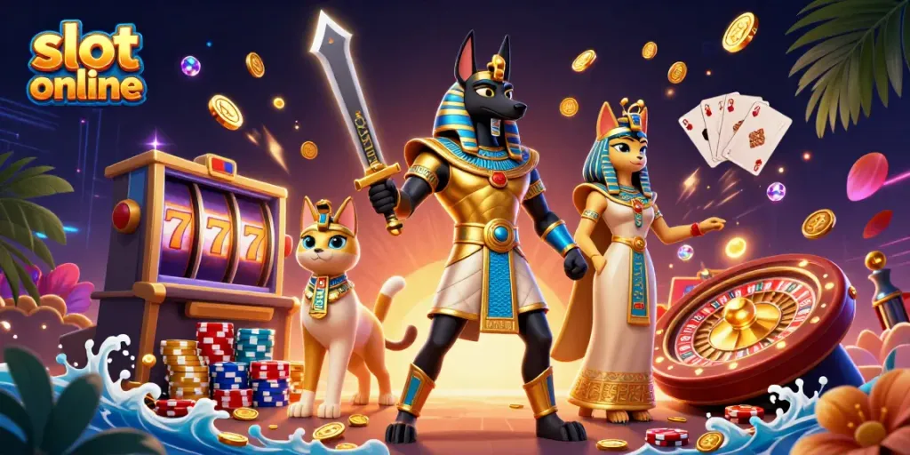 Gali kemenangan besar dengan slot online sambil menikmati permainan dengan Anubis dan Bastet.