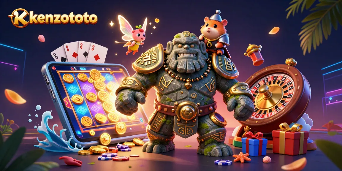 Kenzototo invites players to spin vibrant slots and win jackpots in a colorful casino adventure.