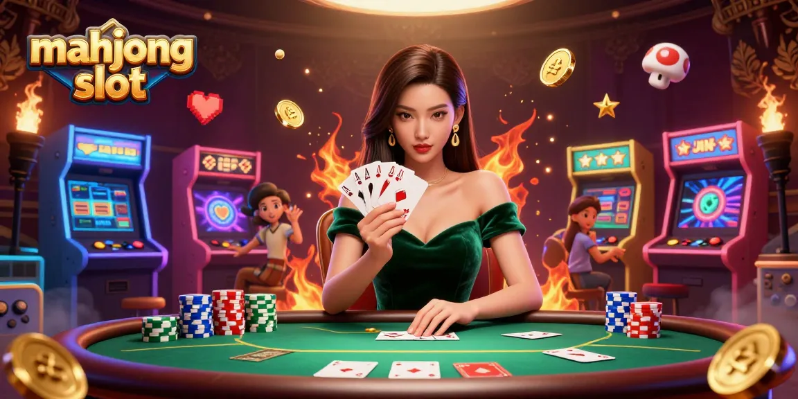 Experience the thrill of Mahjong slot gaming in a vibrant casino scene.