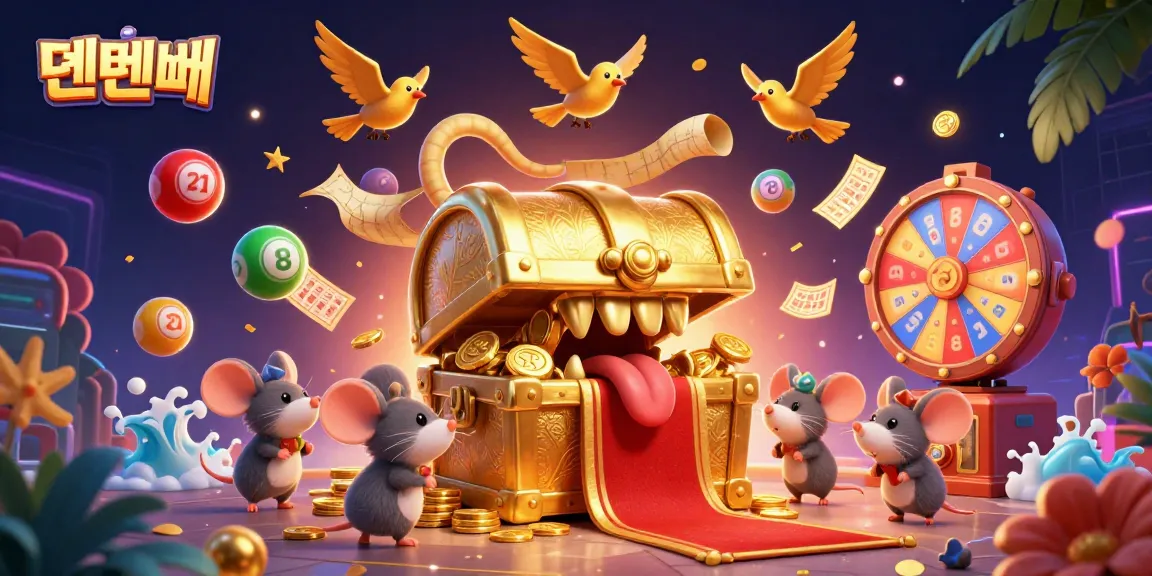 Experience winning strategies at 텐텐벳 with a lively 3D casino scene featuring colorful game elements.
