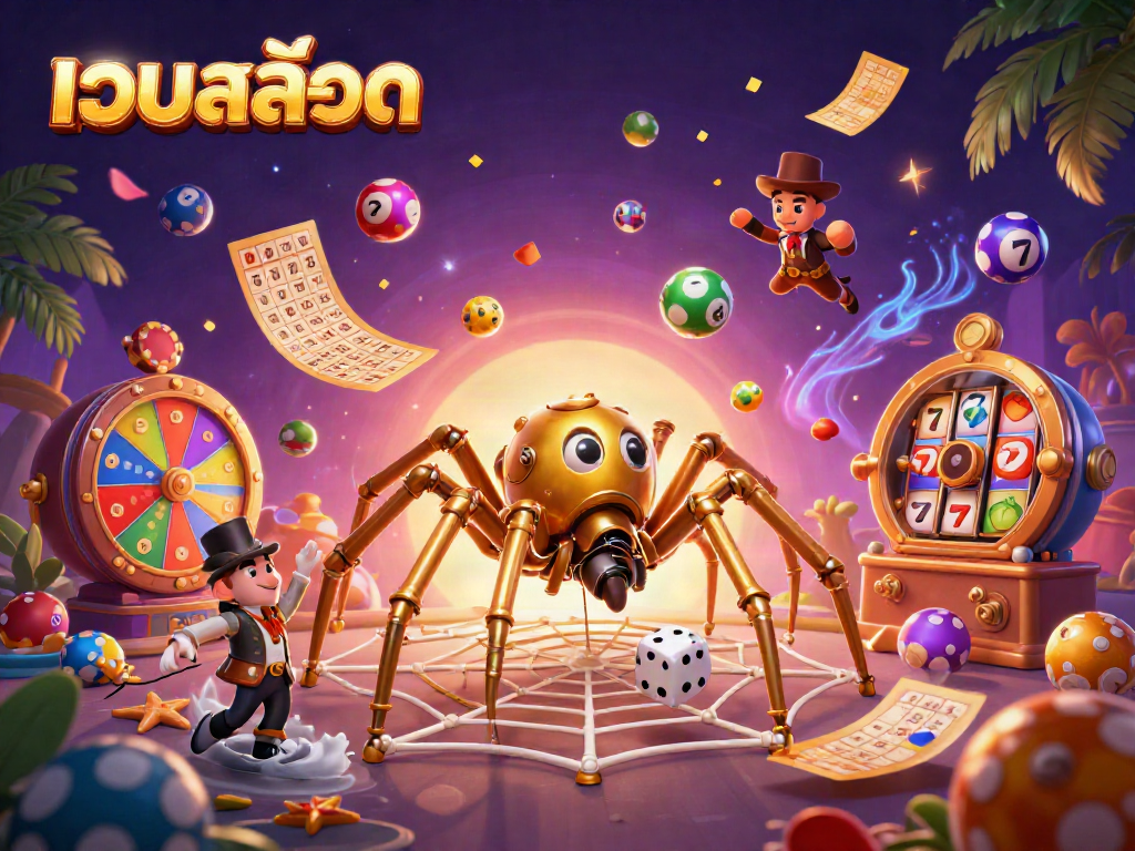Engage with เว็บสล็อต through a vibrant steampunk-inspired casino scene featuring unique game elements.