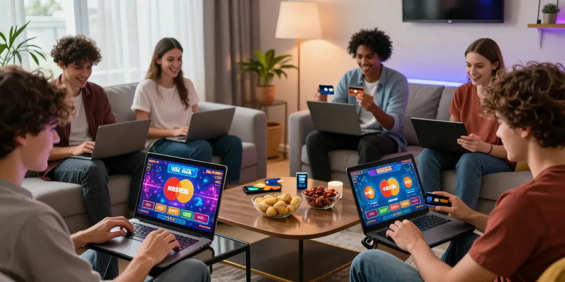 Engaged players enjoying live games at credit card casinos in a cozy setting.