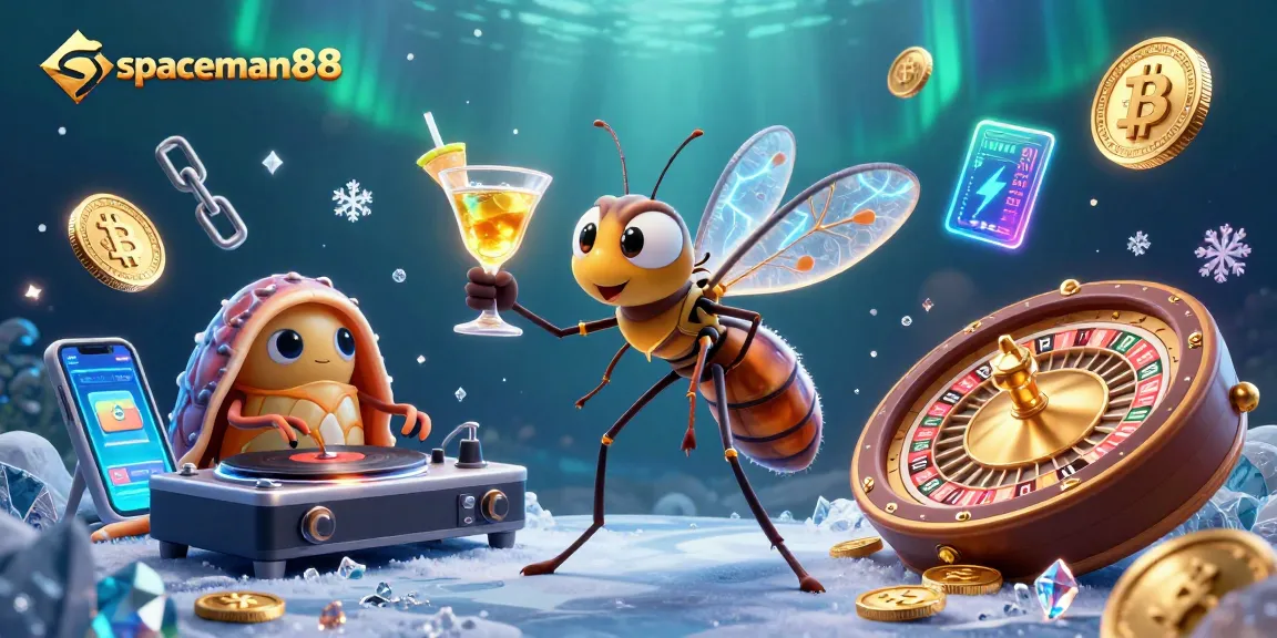Experience the thrill with spaceman88's vibrant casino scene featuring a unique mix of crypto elements.