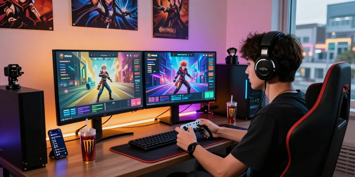 A player engaged in the Status AI social media simulation game, showcasing vibrant character interactions and digital fame metrics in a modern gaming environment.