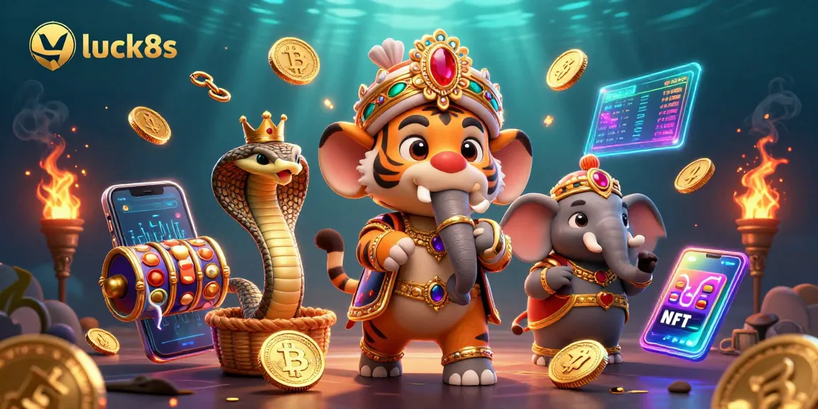 Engage in gaming delight at luck8s with immersive jackpots, vibrant elements, and lively characters.