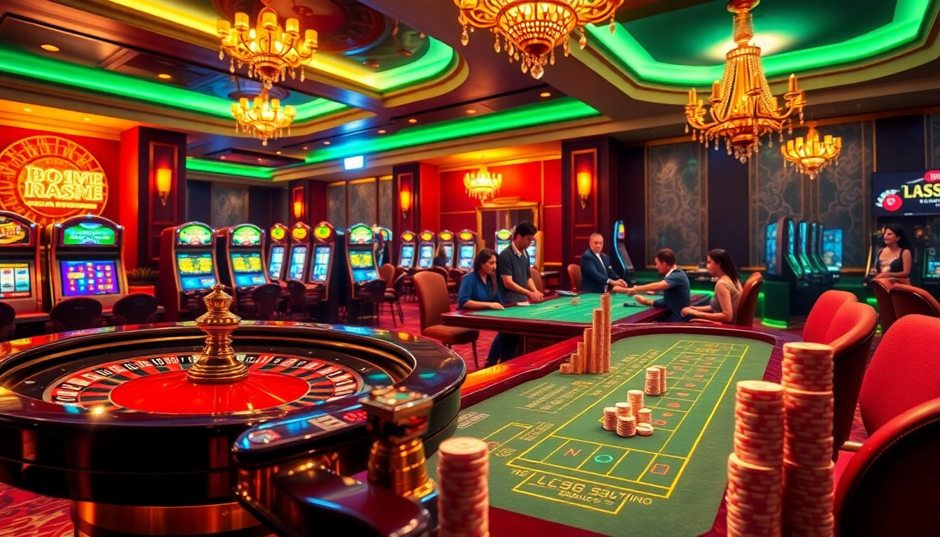 Experience luxury gaming at https://lc88pro.com/ with thrilling roulette, poker chips, and slot machines.