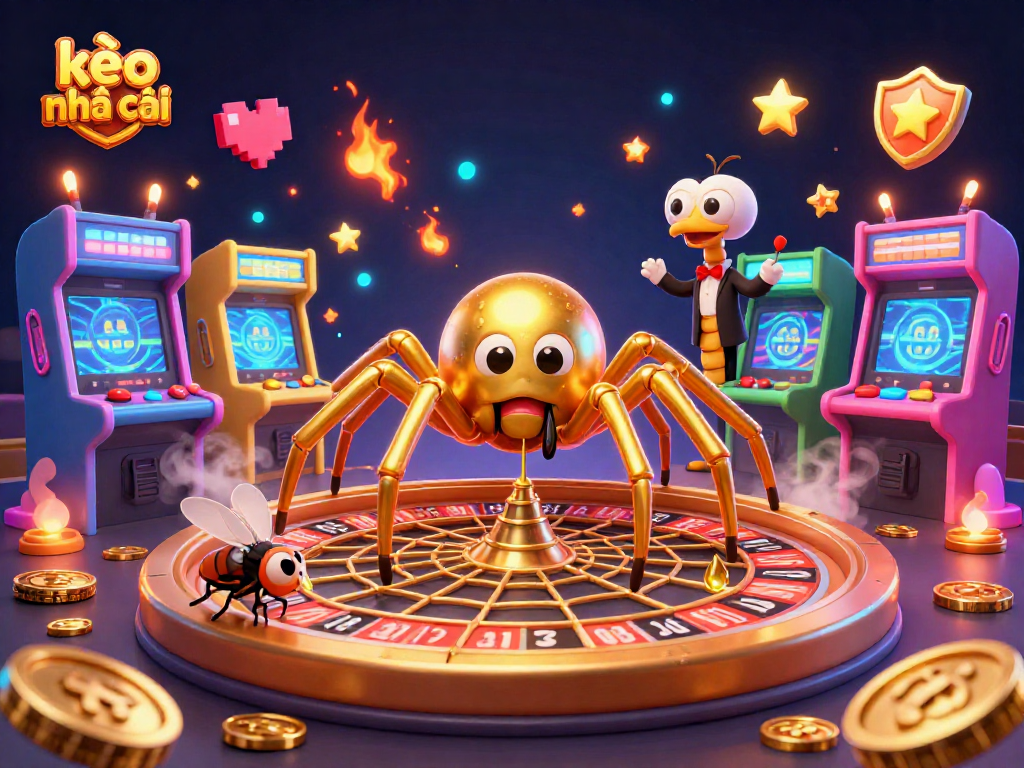 Place bets and win big with kèo nhà cái in this vibrant casino-inspired illustration