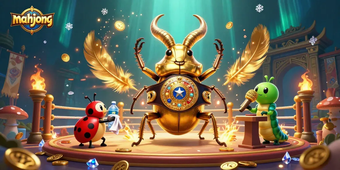 Engage in mahjong excitement with vibrant 3D illustration showcasing dynamic characters and rich casino elements.