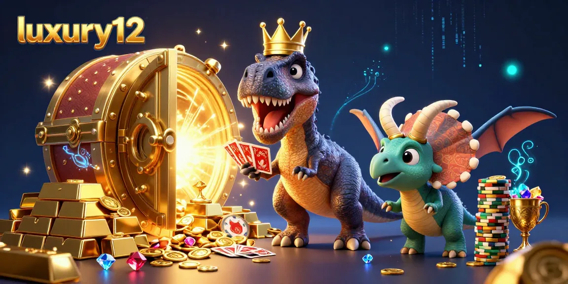 Permainan kasino luxury12 menghibur dengan dino lucu dan banyak makam harta karun.