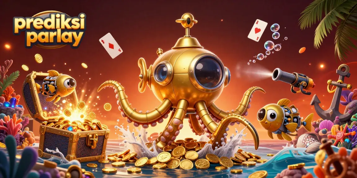 Place strategic bets with prediksi parlay insights in this vibrant casino illustration.