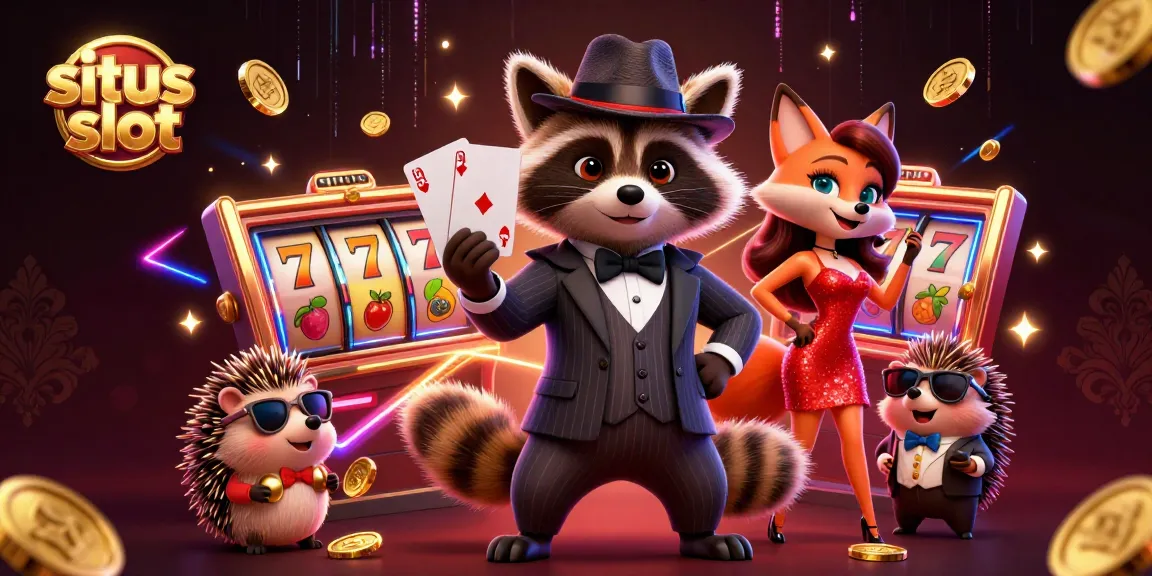 Engage with the thrilling action on situs slot with the suave raccoon and his charming fox companion.