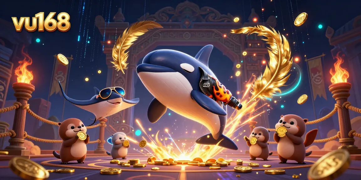 Spin and win with exciting games at vu168, featuring dynamic casino action with vibrant characters.