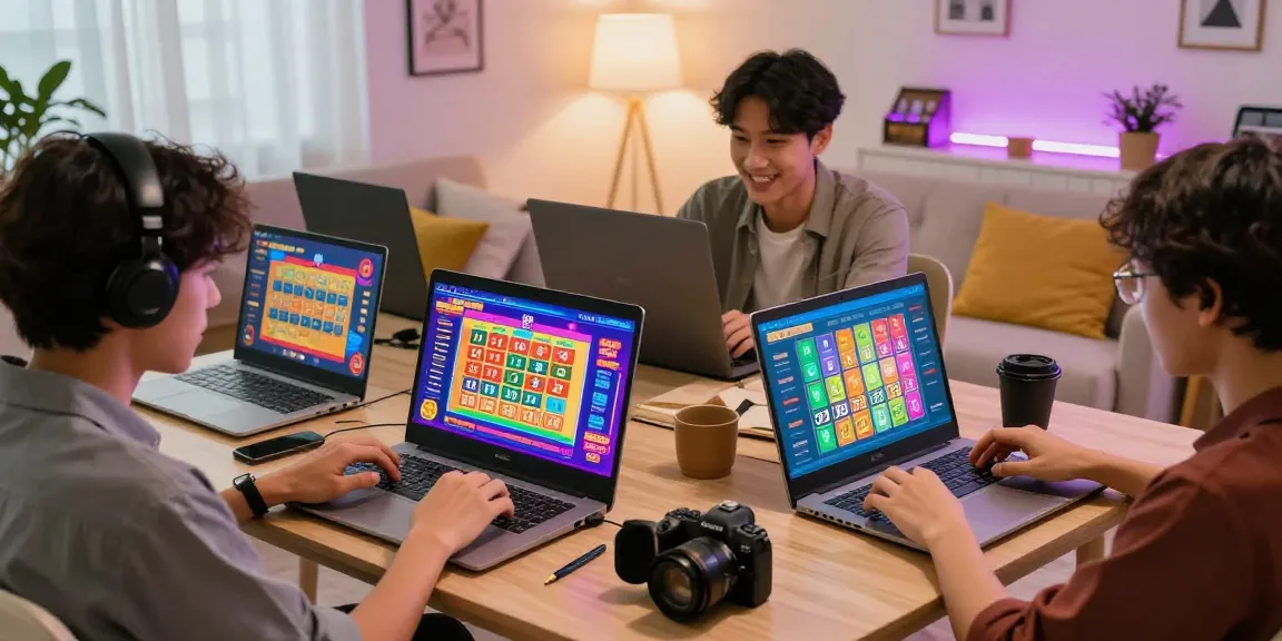 Engaged players experiencing the thrill of situs togel in a cozy digital gaming space.