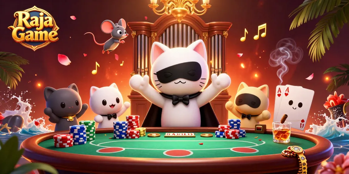 Play the exciting Raja Game and experience thrilling casino entertainment with engaging characters and gambling elements.