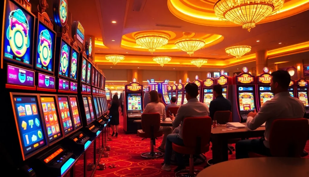 Experience the thrill of winning at slot gacor hari ini with vibrant casino scenes and exciting gameplay.