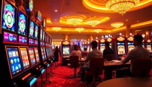 Experience the thrill of winning at slot gacor hari ini with vibrant casino scenes and exciting gameplay.