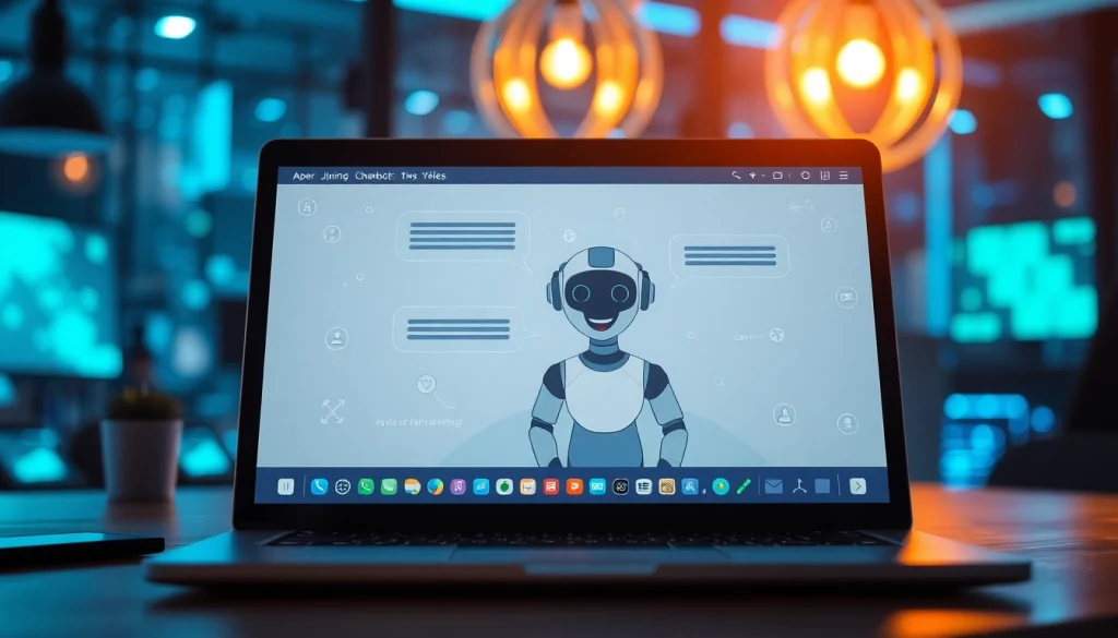 Engaging chatbot interface for juicy ai in a modern tech setting.